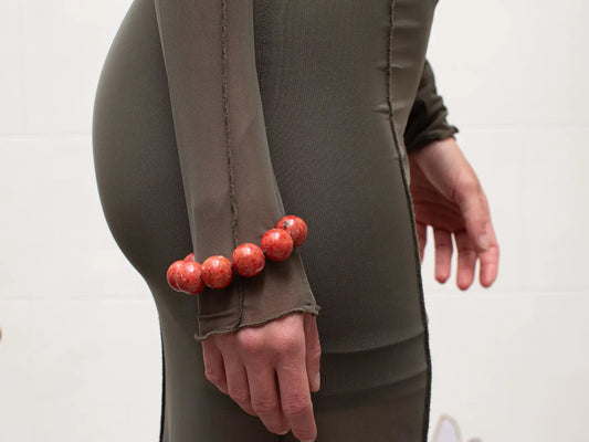 Big Spheres Bracelet Fossil Coral