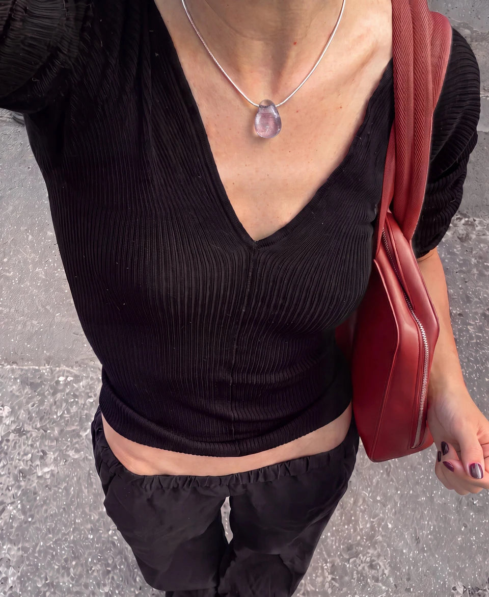 Daily Pear Pendant Jungle Jasper