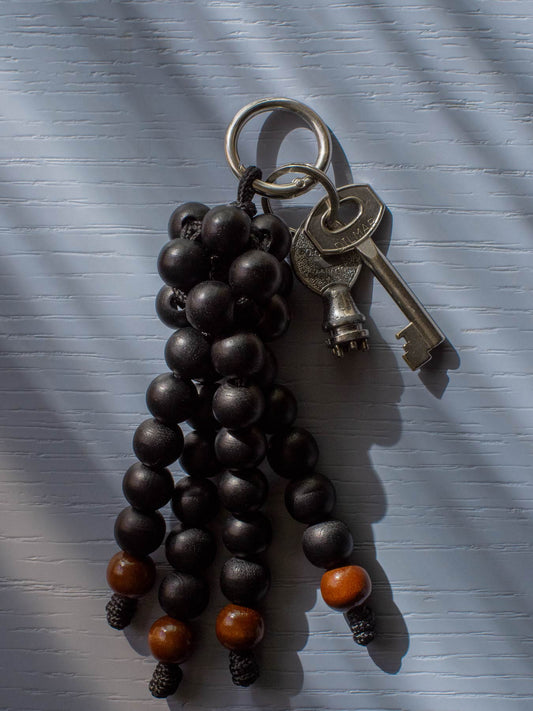 Popet wood keychain