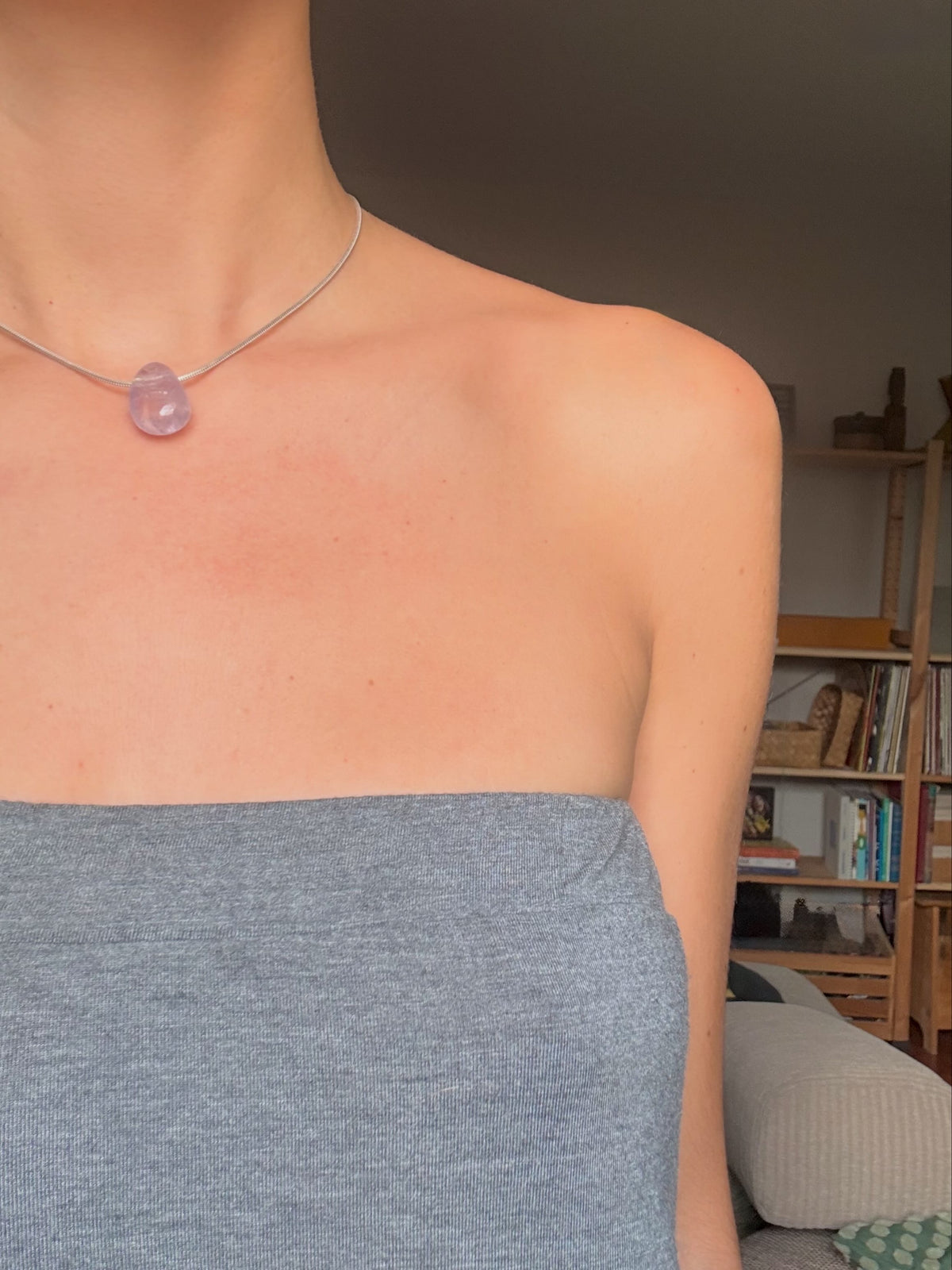 Daily Pear Pendant Jungle Jasper