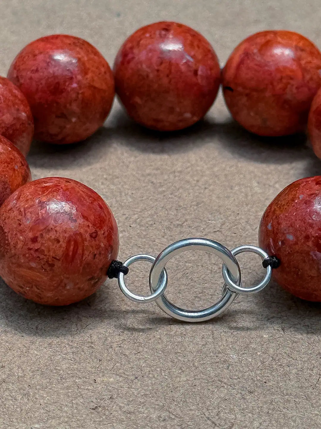 Big Spheres Bracelet Fossil Coral