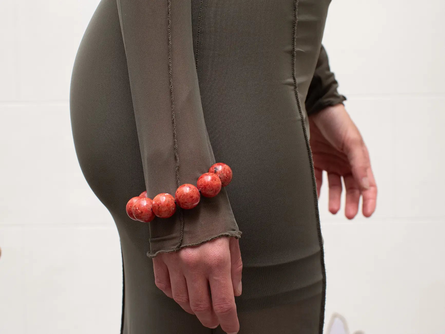 Big Spheres Bracelet Fossil Coral