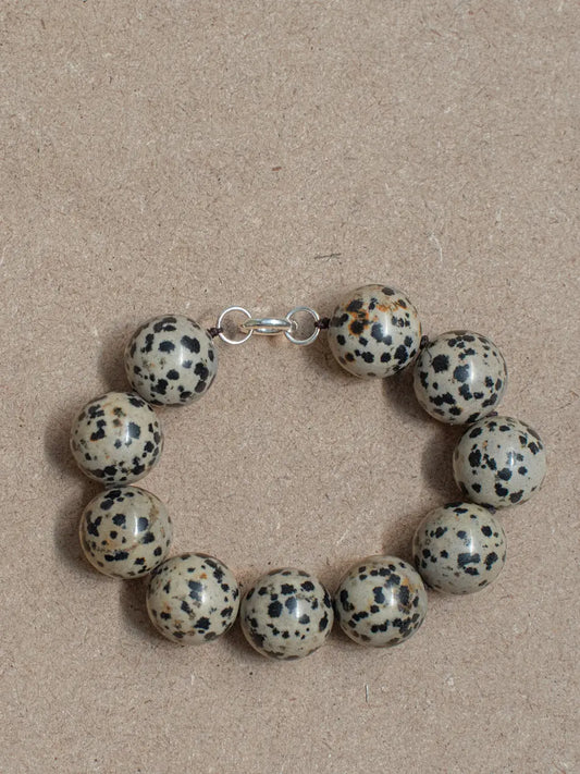 Spheres Bracelet Jaspe Dalmata
