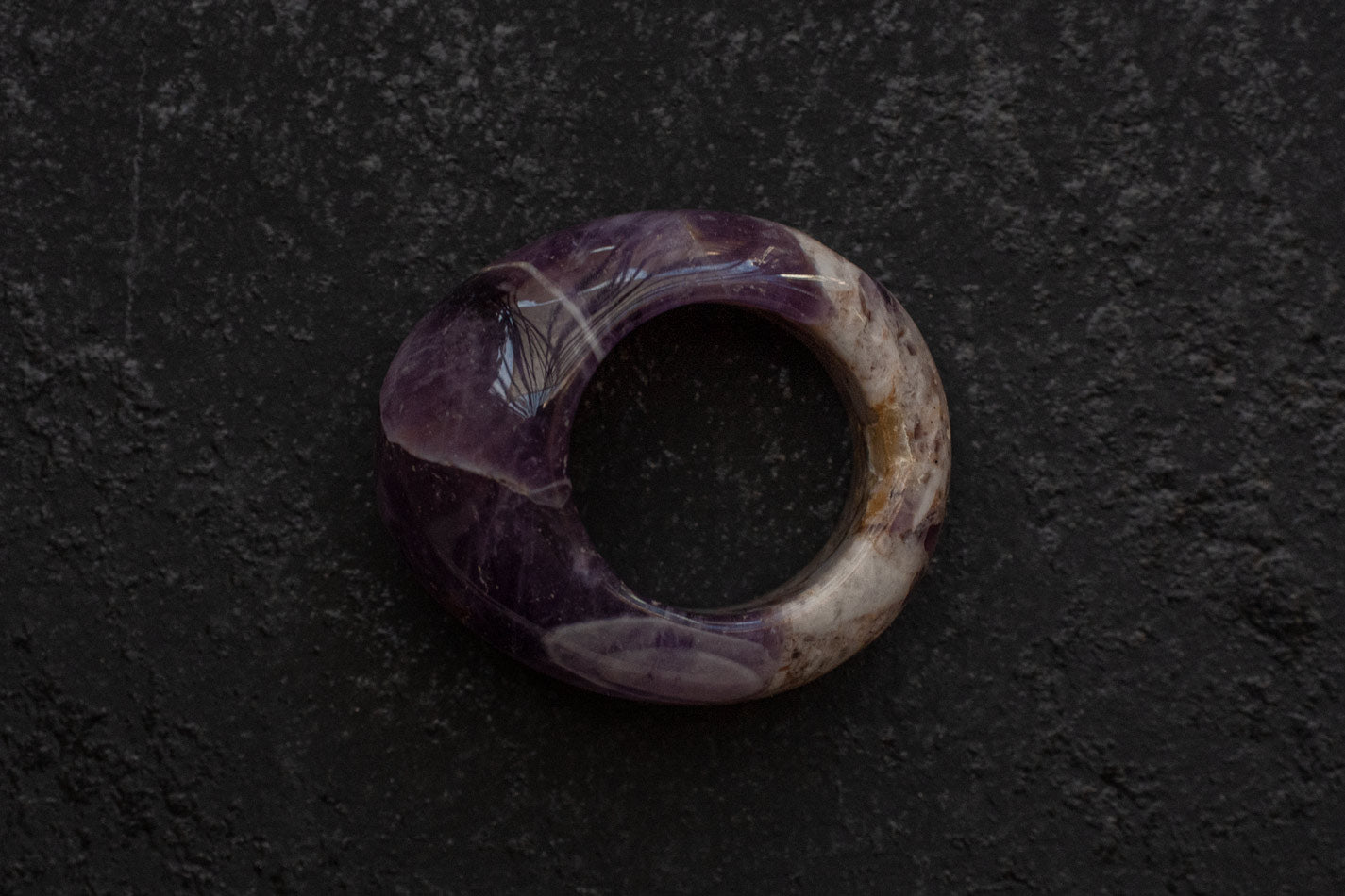 Anillo Donut Amatista