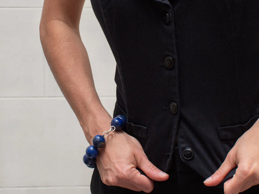 Spheres Bracelet Lapis Lazuli