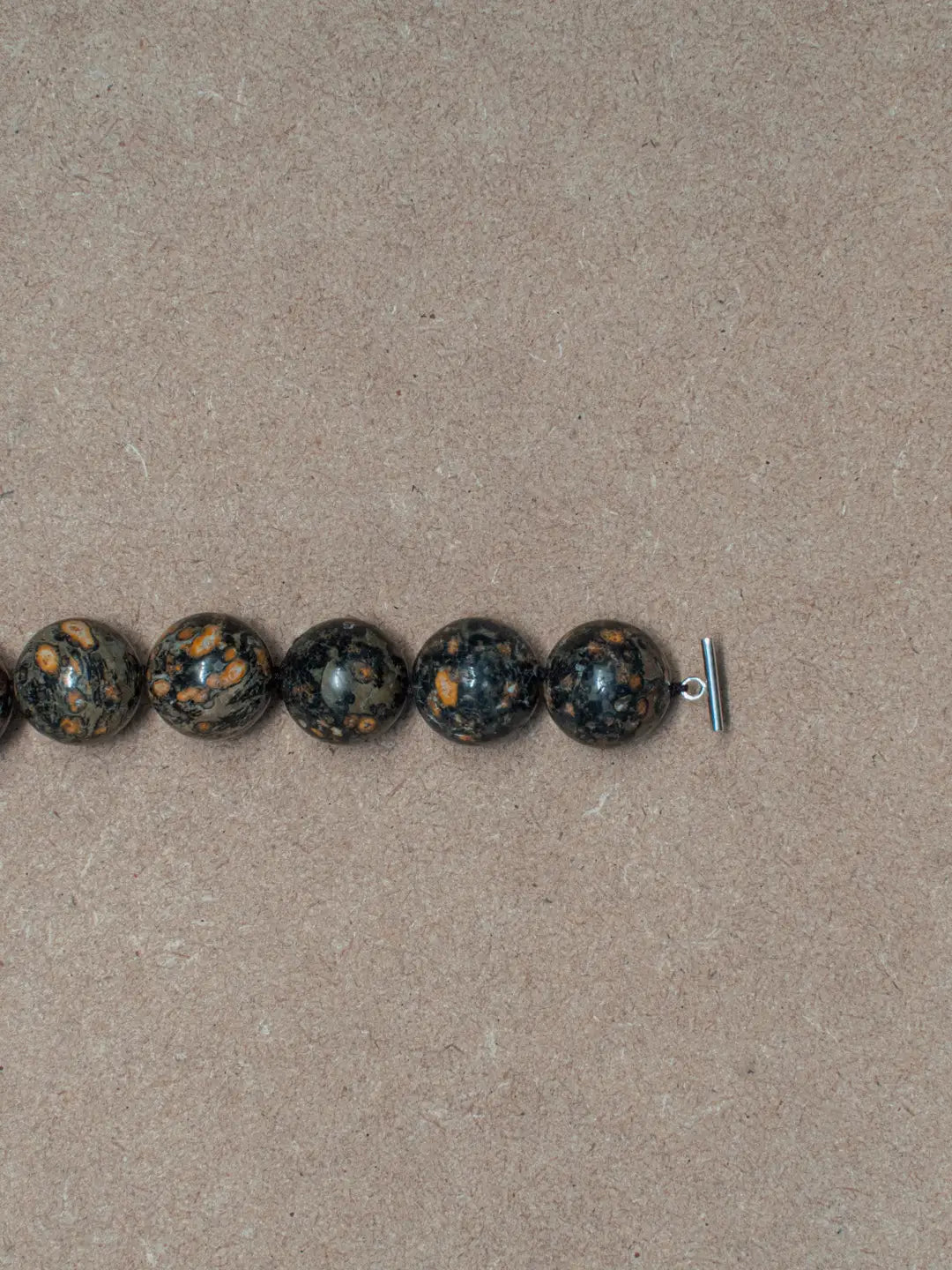 Spheres Bracelet Jaspe Leopardo Negro