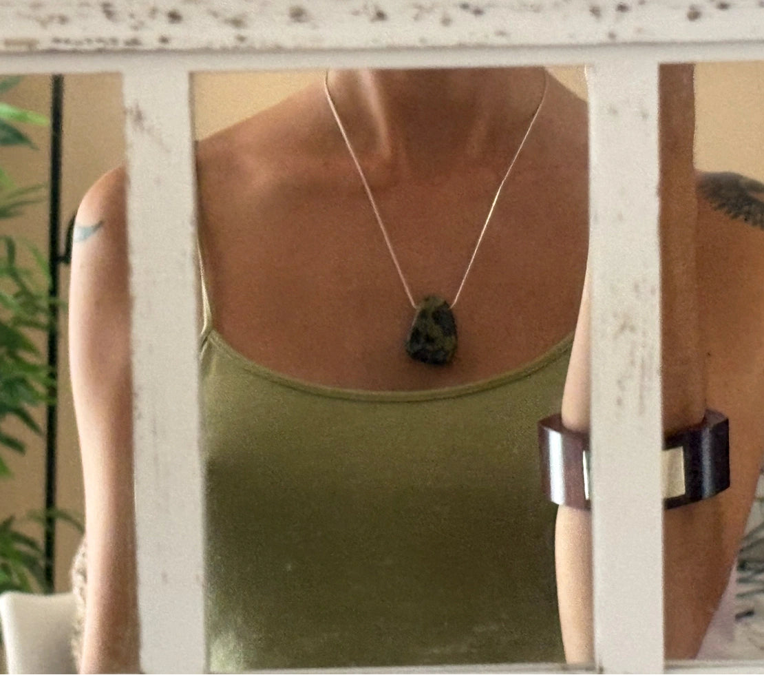 Daily Pear Pendant Jaspe Selva