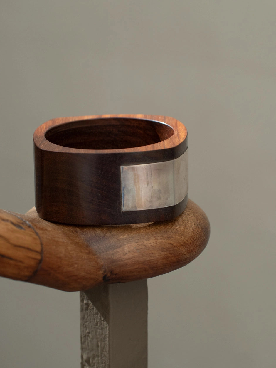 Esclava Cubo Madera y Plata