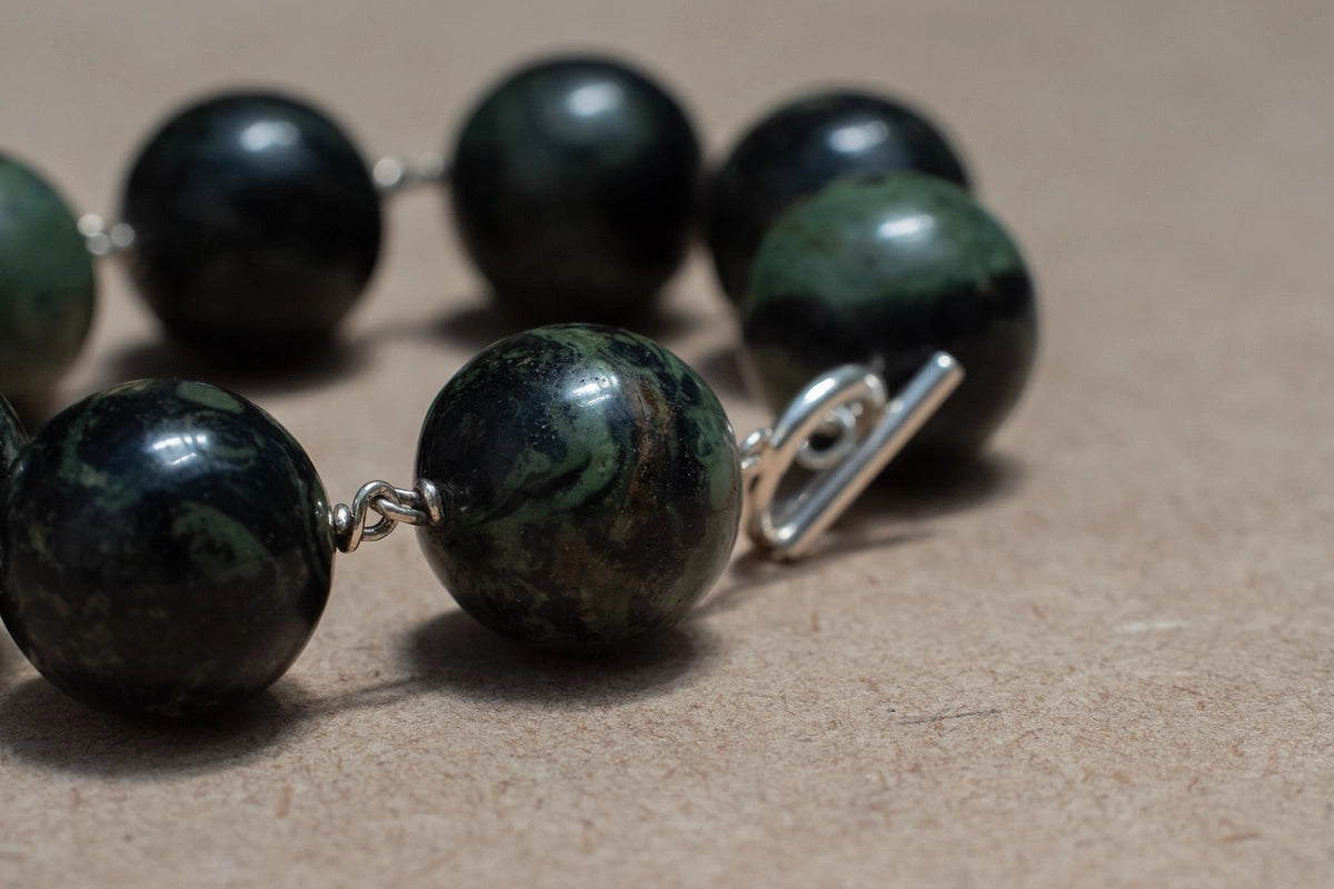 Spheres Bracelet Jaspe Cocodrilo